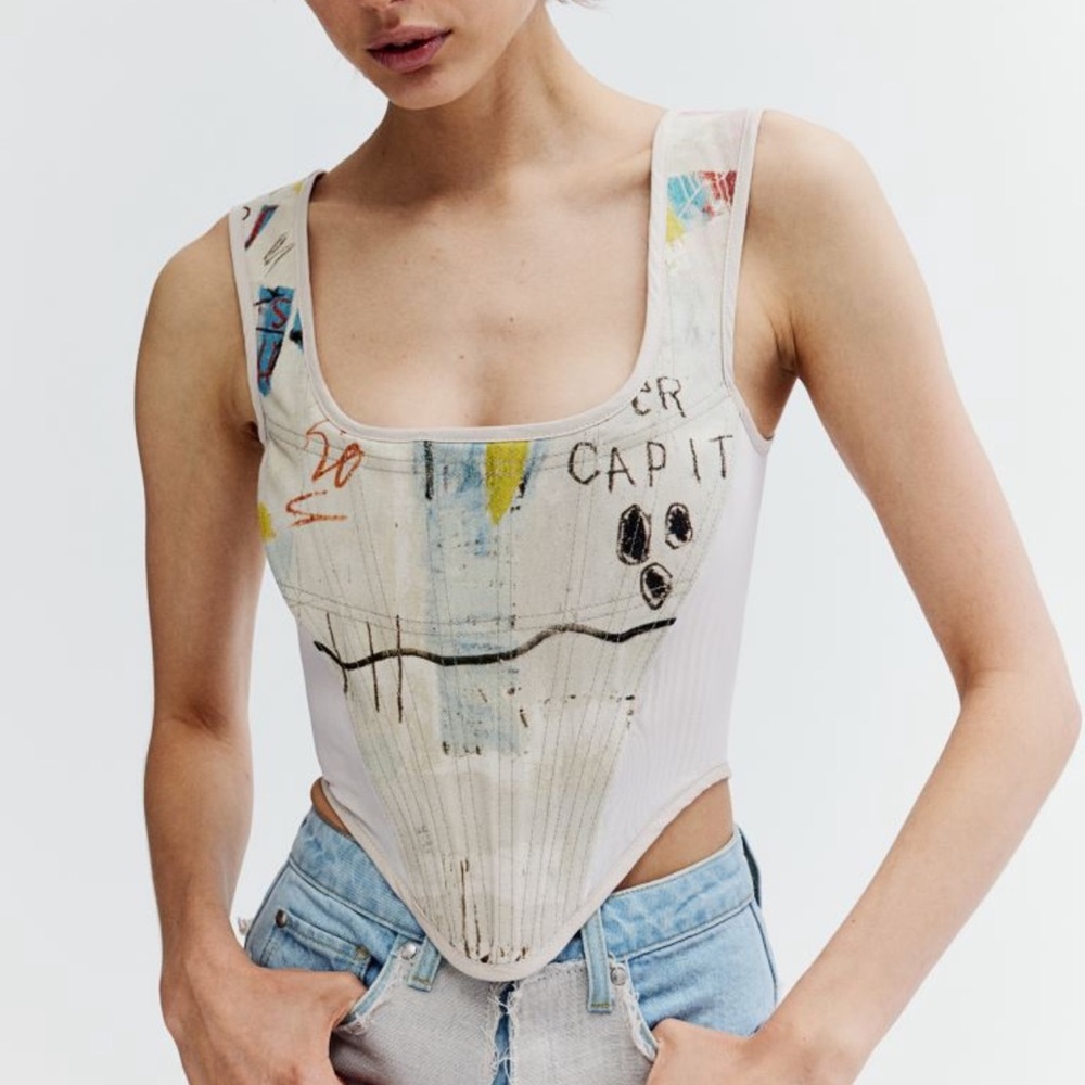 - Hm basquiat denim corset SALE TODAY - Picture 4 of 11